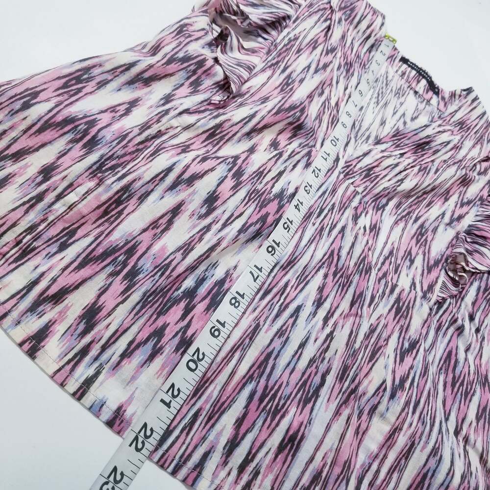 Magli Pascal Printed Ruffled V-Neck Blouse - Picture 8 of 14
